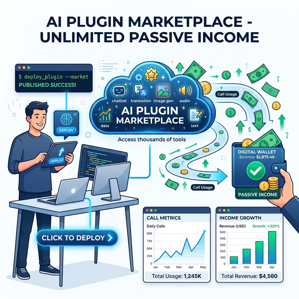 Sơ đồ AI Plugin Marketplace - Thu Nhập Thụ Động Không Giới Hạn